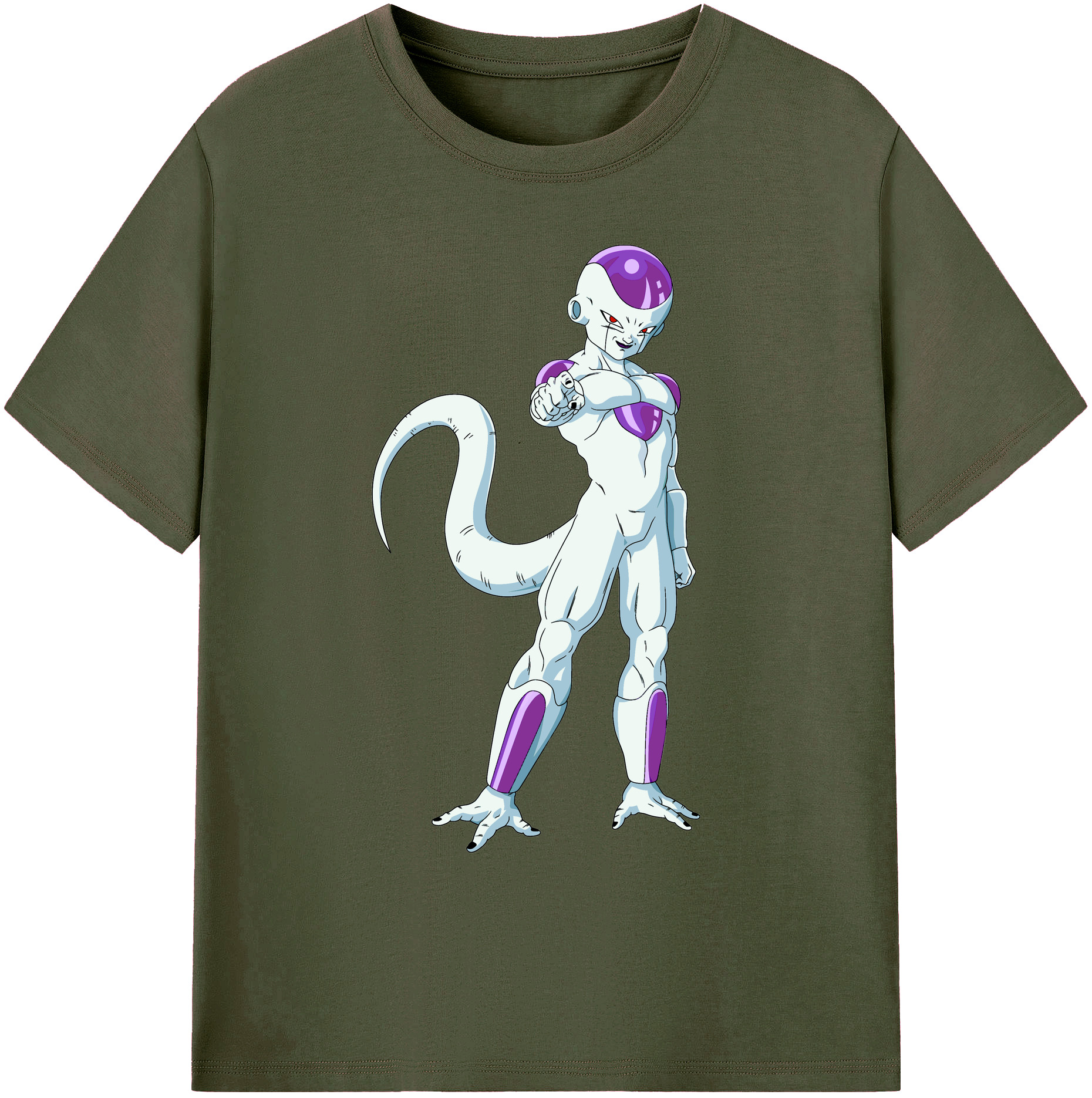 （画像用） ドラゴンボール フリーザ DRAGON BALL Frieza 綿100％ メンズ半袖Tシャツ｜肌触りやわらか＆通気性